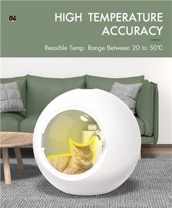 Elektromos digitális kisállatszárító kabinok