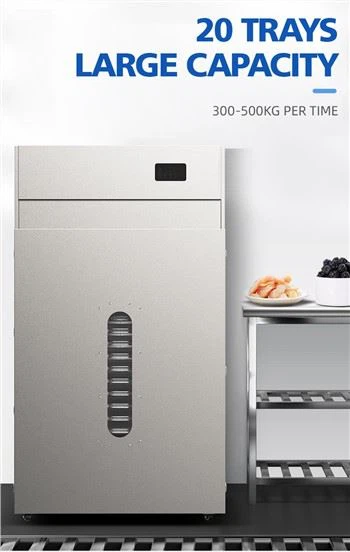 Rozsdamentes acél ipari élelmiszer-dehidratátor